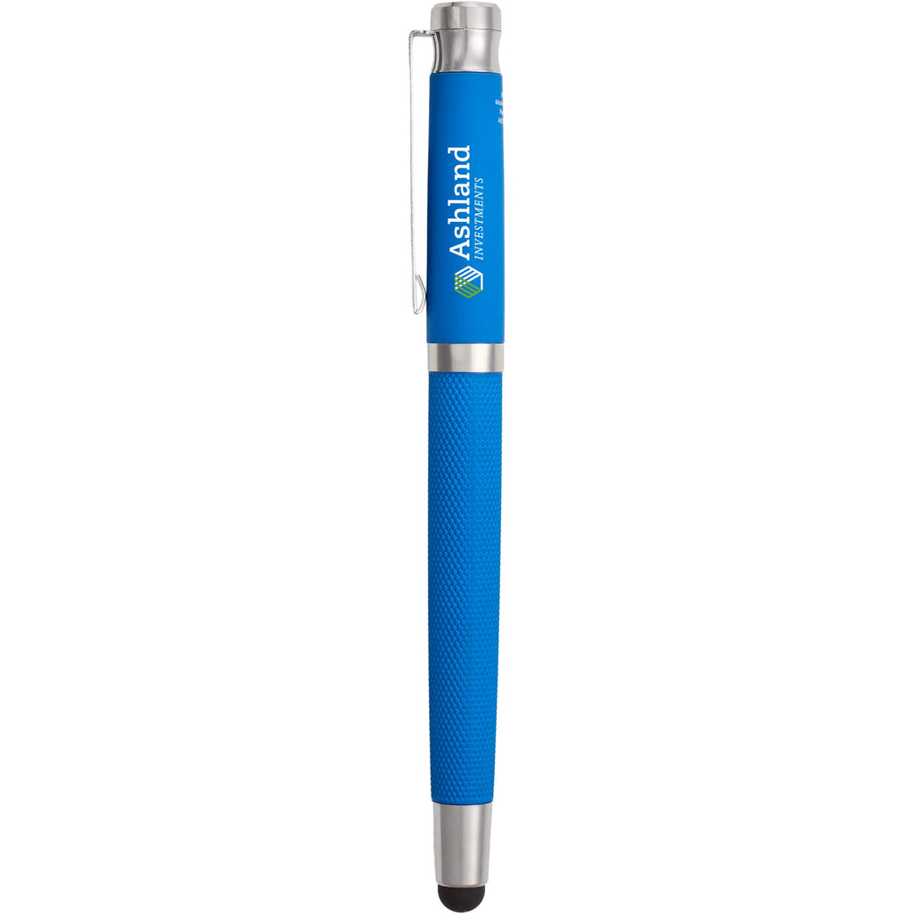 Scripto Bali Gel Stylus Pen in Recycled ABS Full Color - Blue - Front
