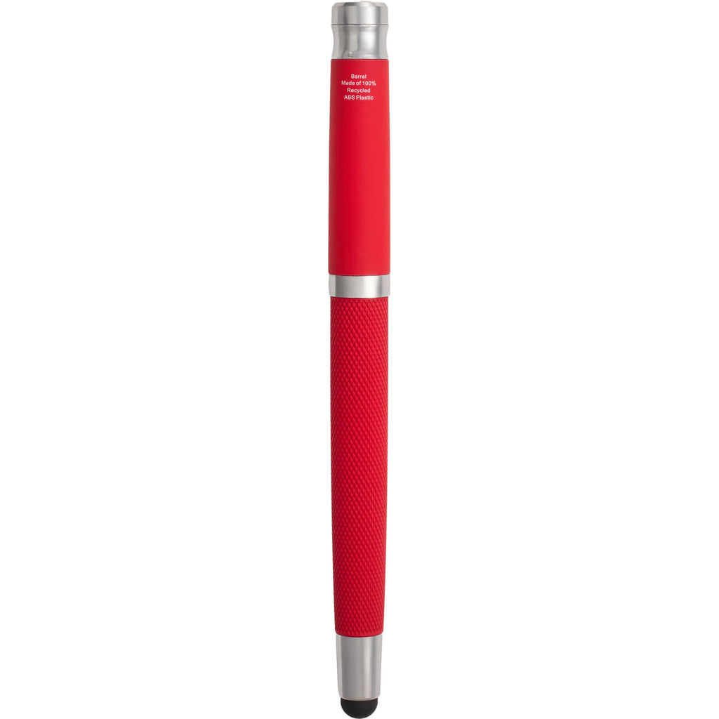 Scripto Bali Gel Stylus Pen in Recycled ABS Full Color - Red - Back