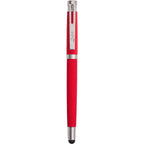 Scripto Bali Gel Stylus Pen in Recycled ABS Full Color - Red - Clip