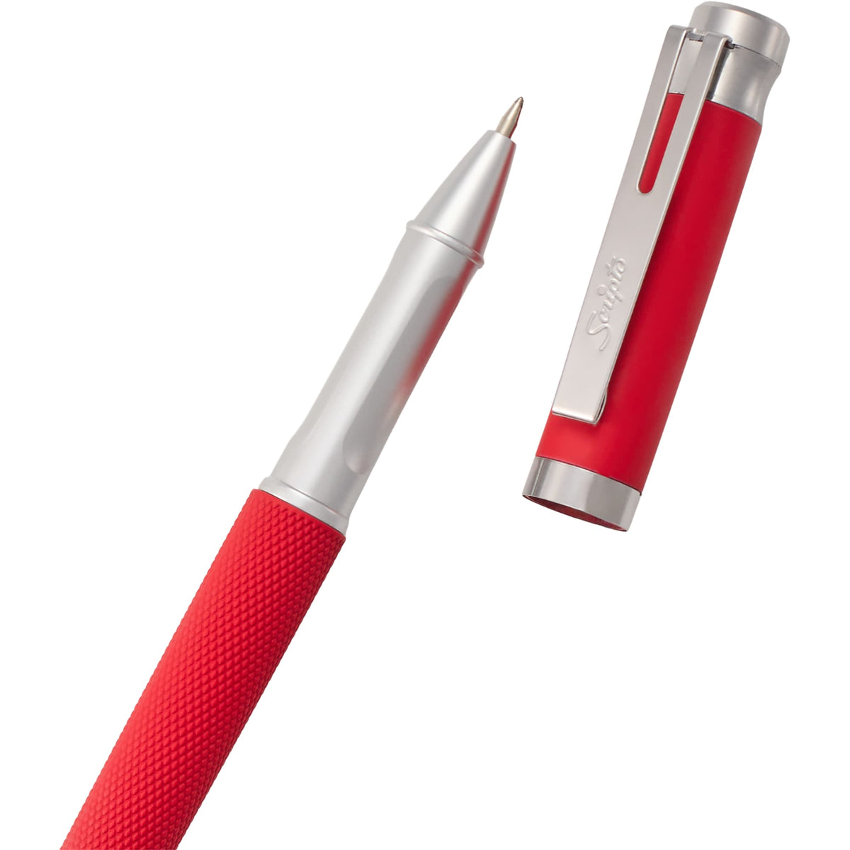 Scripto Bali Gel Stylus Pen in Recycled ABS Full Color - Red - Detail 4
