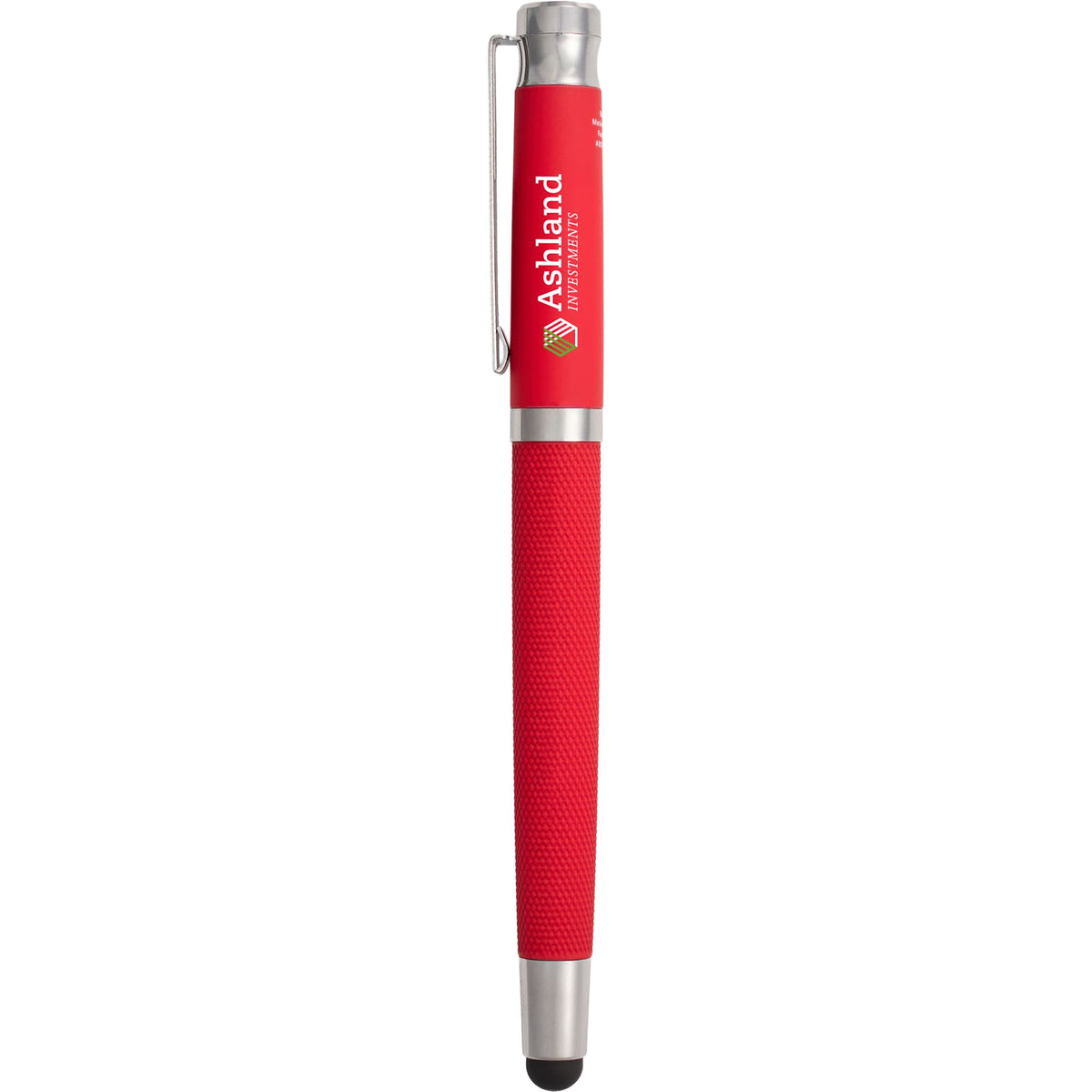 Scripto Bali Gel Stylus Pen in Recycled ABS Full Color - Red - Front