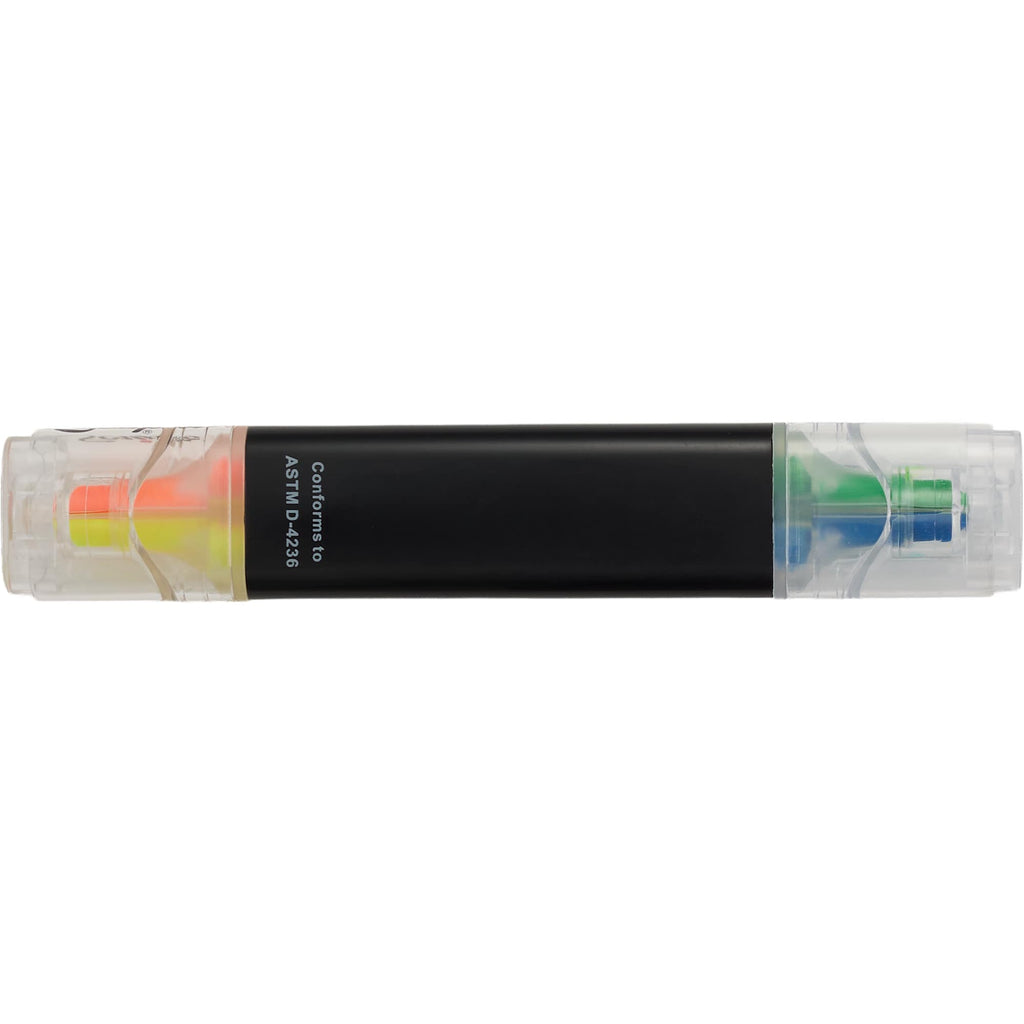 Scripto Four-Color Quad Highlighter Full Color - Black - Back 2