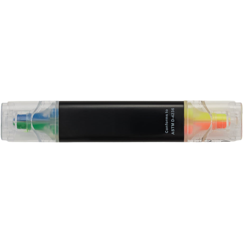 Scripto Four-Color Quad Highlighter Full Color - Black - Back