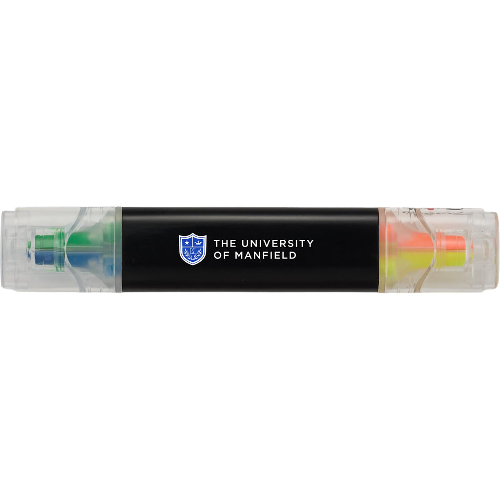 Scripto Four-Color Quad Highlighter Full Color - Black - Front