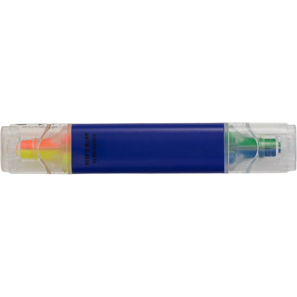 Scripto Four-Color Quad Highlighter Full Color - Blue - Back 2