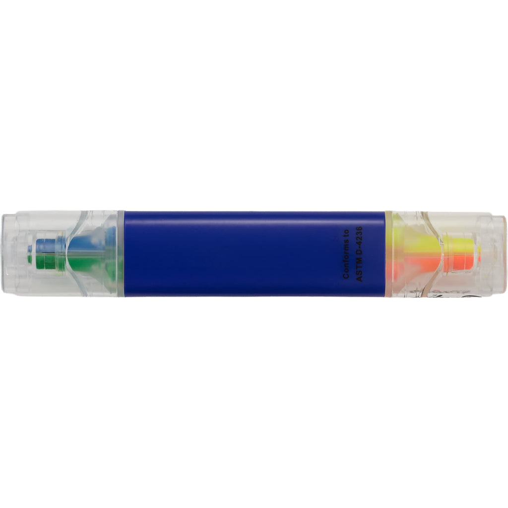 Scripto Four-Color Quad Highlighter Full Color - Blue - Back