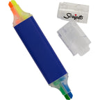 Scripto Four-Color Quad Highlighter Full Color - Blue - Detail
