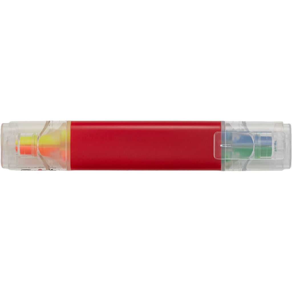 Scripto Four-Color Quad Highlighter Full Color - Red - Alternate 2