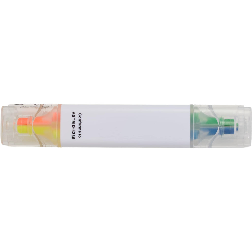 Scripto Four-Color Quad Highlighter Full Color - White - Back 2