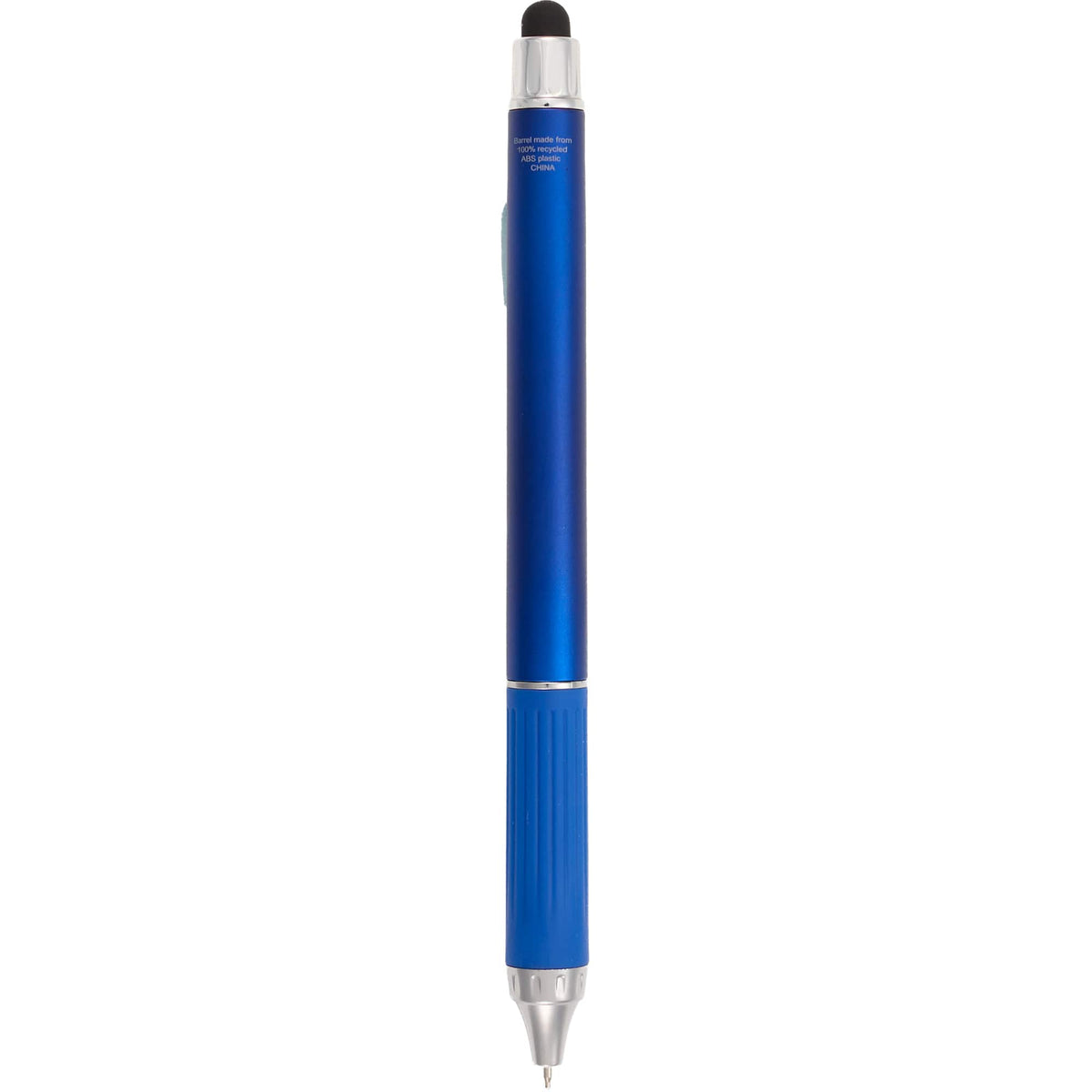 Scripto Neo Metallic Stylus Gel Pen in Recycled ABS Full Color - Blue - Back