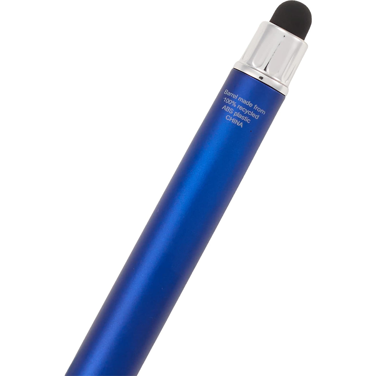 Scripto Neo Metallic Stylus Gel Pen in Recycled ABS Full Color - Blue - Detail 3