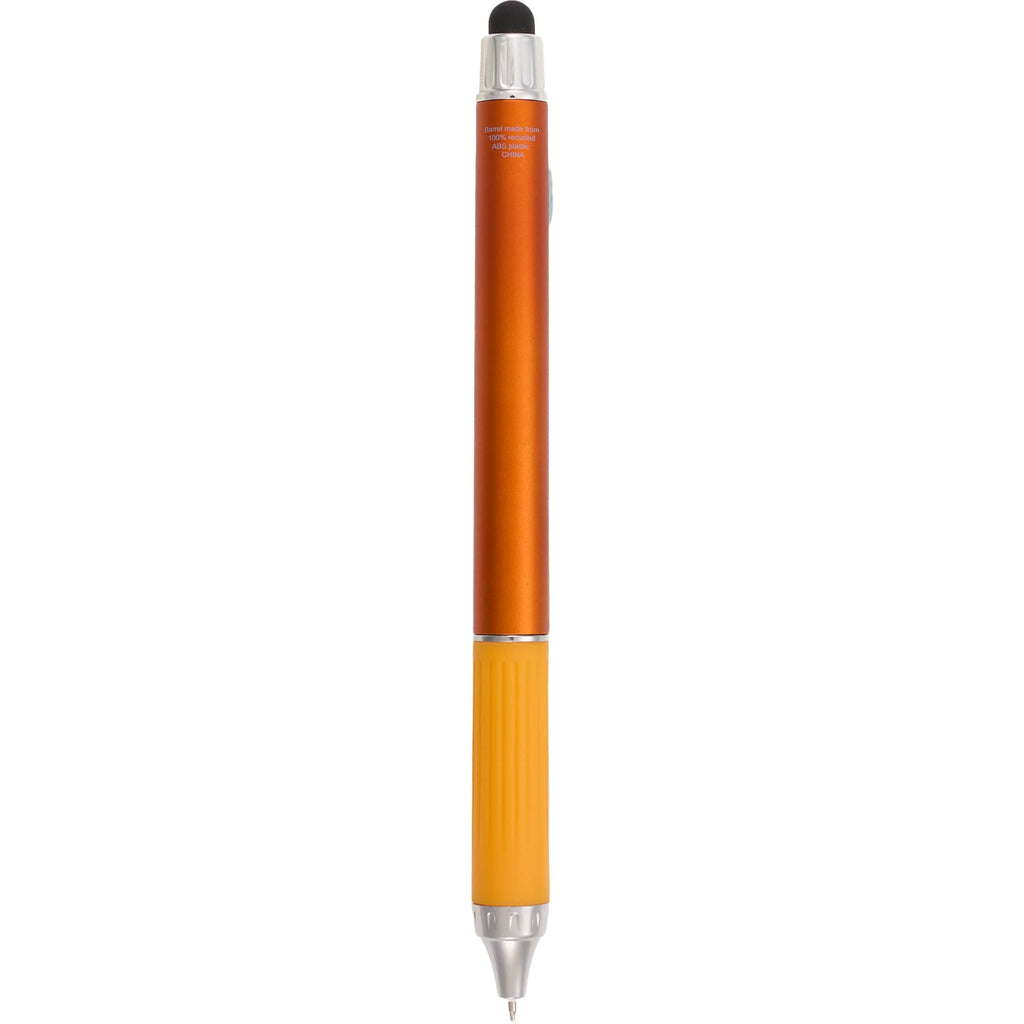 Scripto Neo Metallic Stylus Gel Pen in Recycled ABS Full Color - Orange - Back