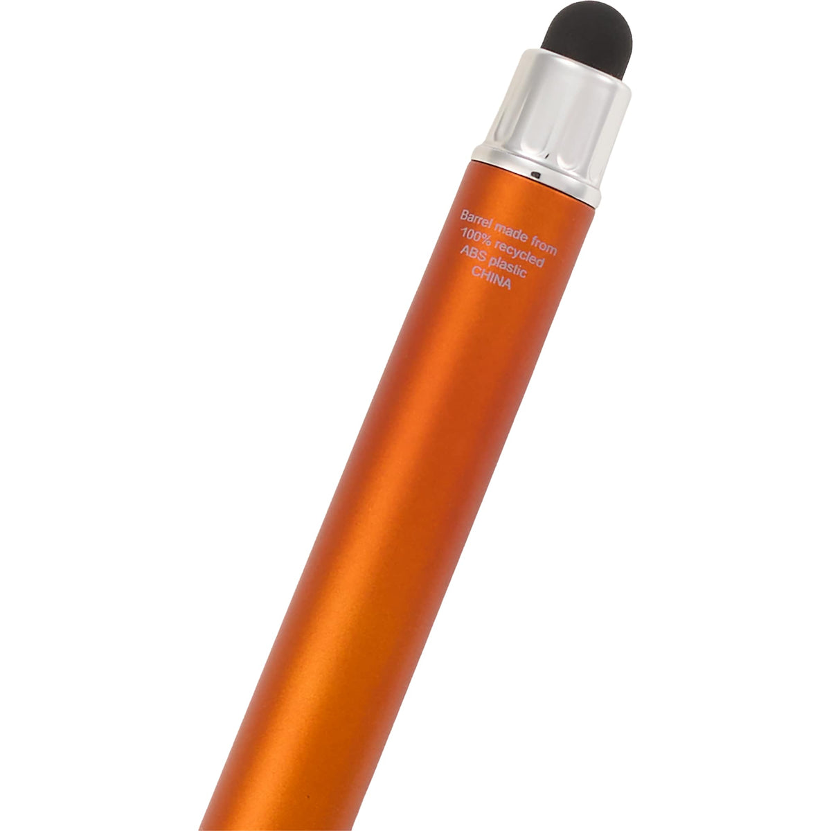Scripto Neo Metallic Stylus Gel Pen in Recycled ABS Full Color - Orange - Detail 3
