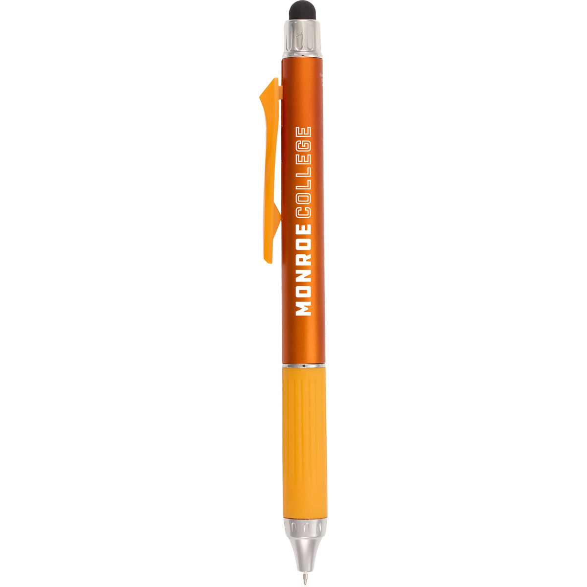 Scripto Neo Metallic Stylus Gel Pen in Recycled ABS Full Color - Orange - Front