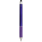 Scripto Neo Metallic Stylus Gel Pen in Recycled ABS Full Color - Purple - Back