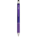Scripto Neo Metallic Stylus Gel Pen in Recycled ABS Full Color - Purple - Clip