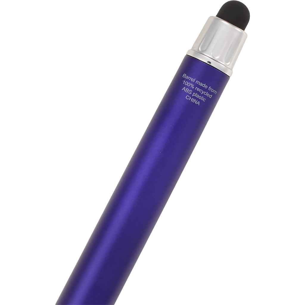 Scripto Neo Metallic Stylus Gel Pen in Recycled ABS Full Color - Purple - Detail 4