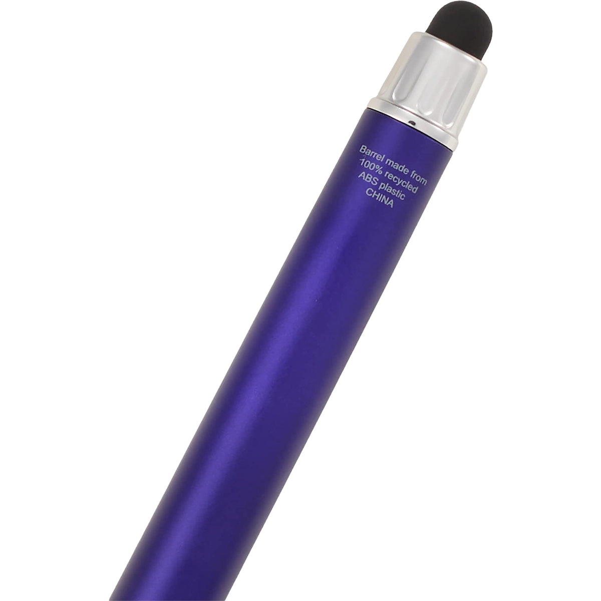 Scripto Neo Metallic Stylus Gel Pen in Recycled ABS Full Color - Purple - Detail 4