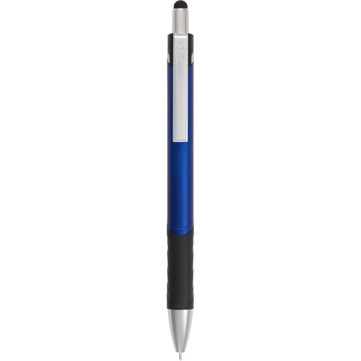 Scripto Revel Metallic Click Gel Pen with Stylus Full Color - Blue - Clip