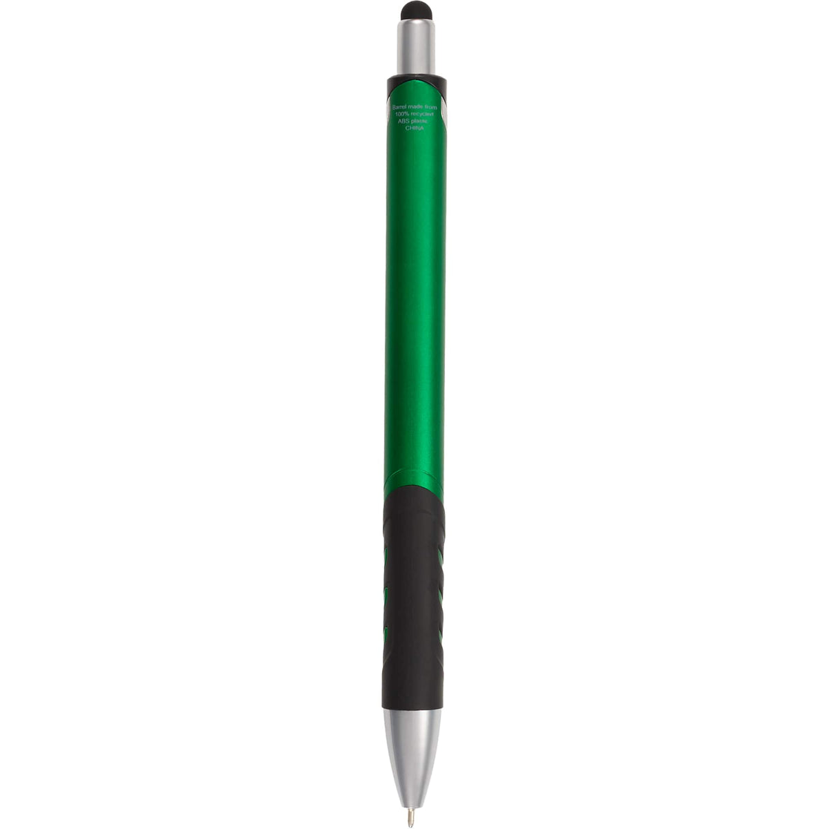 Scripto Revel Metallic Click Gel Pen with Stylus Full Color - Green - Back