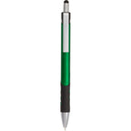Scripto Revel Metallic Click Gel Pen with Stylus Full Color - Green - Clip