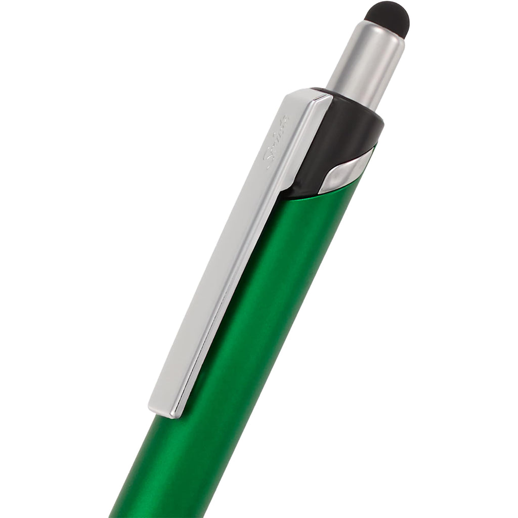 Scripto Revel Metallic Click Gel Pen with Stylus Full Color - Green - Detail