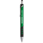 Scripto Revel Metallic Click Gel Pen with Stylus Full Color - Green - Front