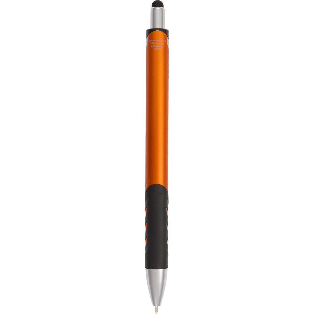 Scripto Revel Metallic Click Gel Pen with Stylus Full Color - Orange - Back