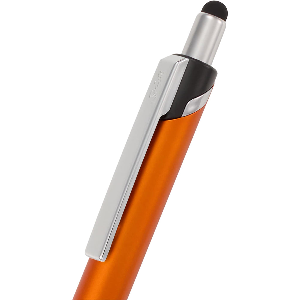 Scripto Revel Metallic Click Gel Pen with Stylus Full Color - Orange - Detail