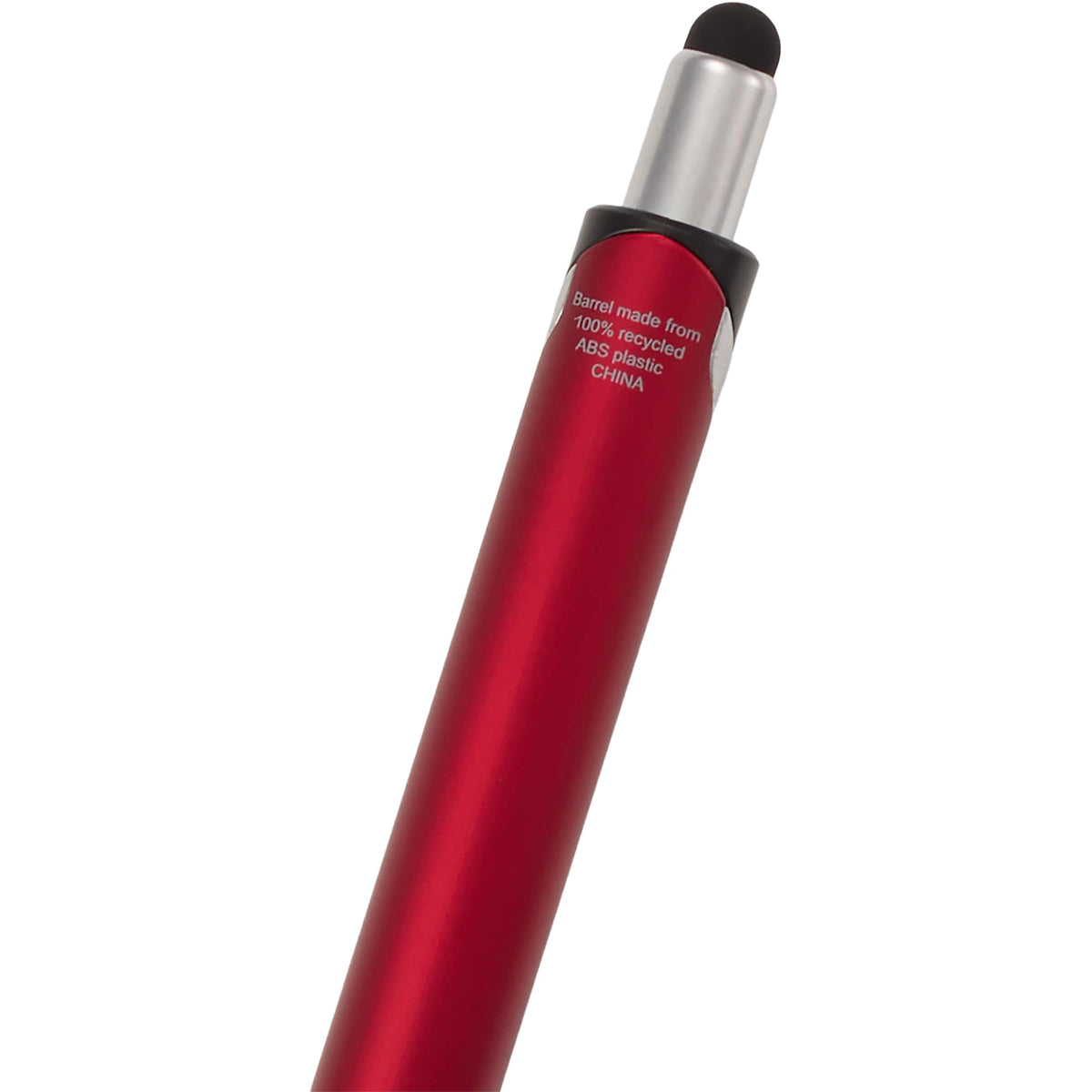 Scripto Revel Metallic Click Gel Pen with Stylus Full Color - Red - Detail 3