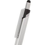 Scripto Revel Metallic Click Gel Pen with Stylus Full Color - Silver - Detail