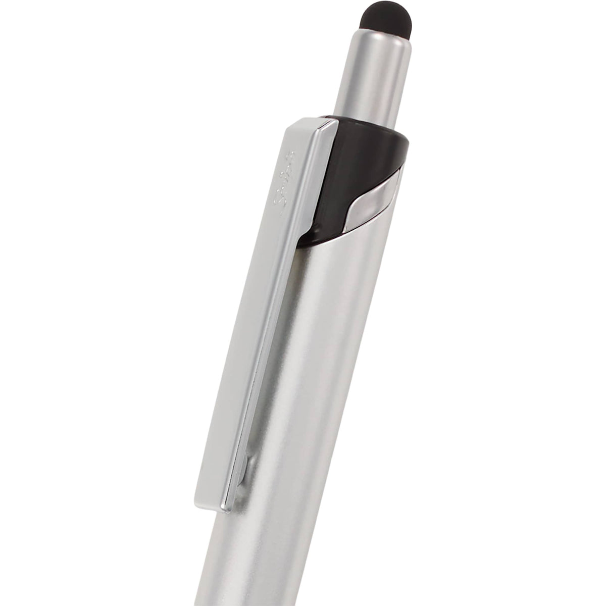 Scripto Revel Metallic Click Gel Pen with Stylus Full Color - Silver - Detail