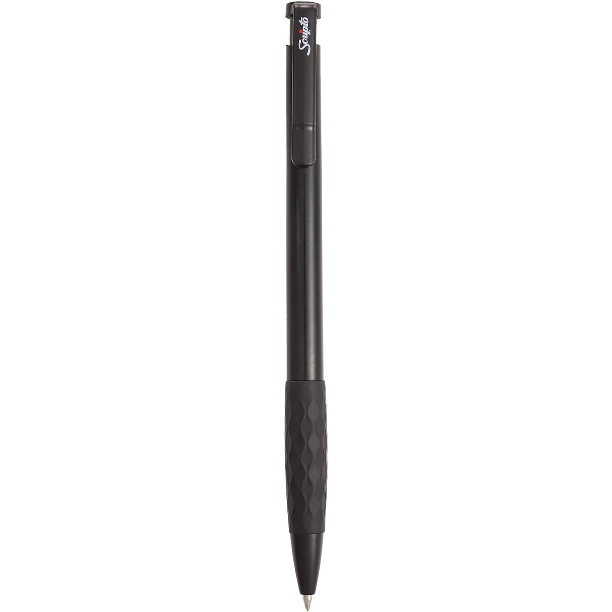 Scripto Stack Gel Pen with Diamond Grip - Black - Clip