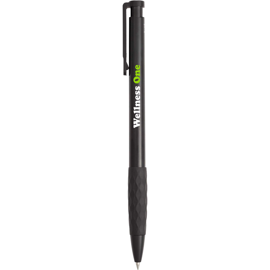 Scripto Stack Gel Pen with Diamond Grip - Black - Front