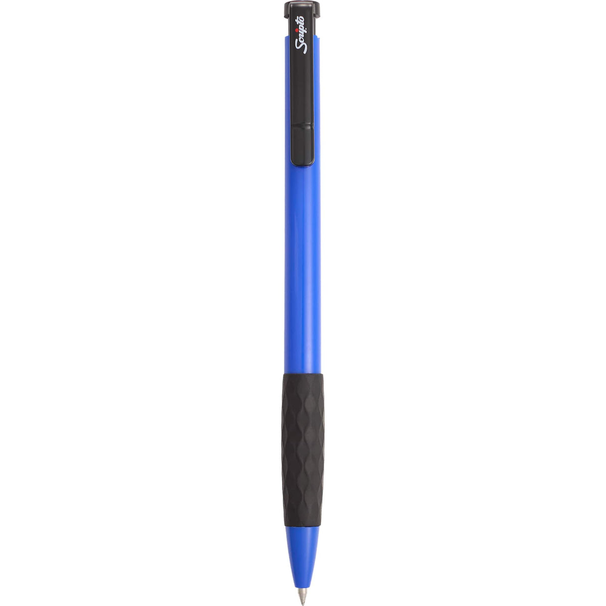 Scripto Stack Gel Pen with Diamond Grip - Blue - Clip