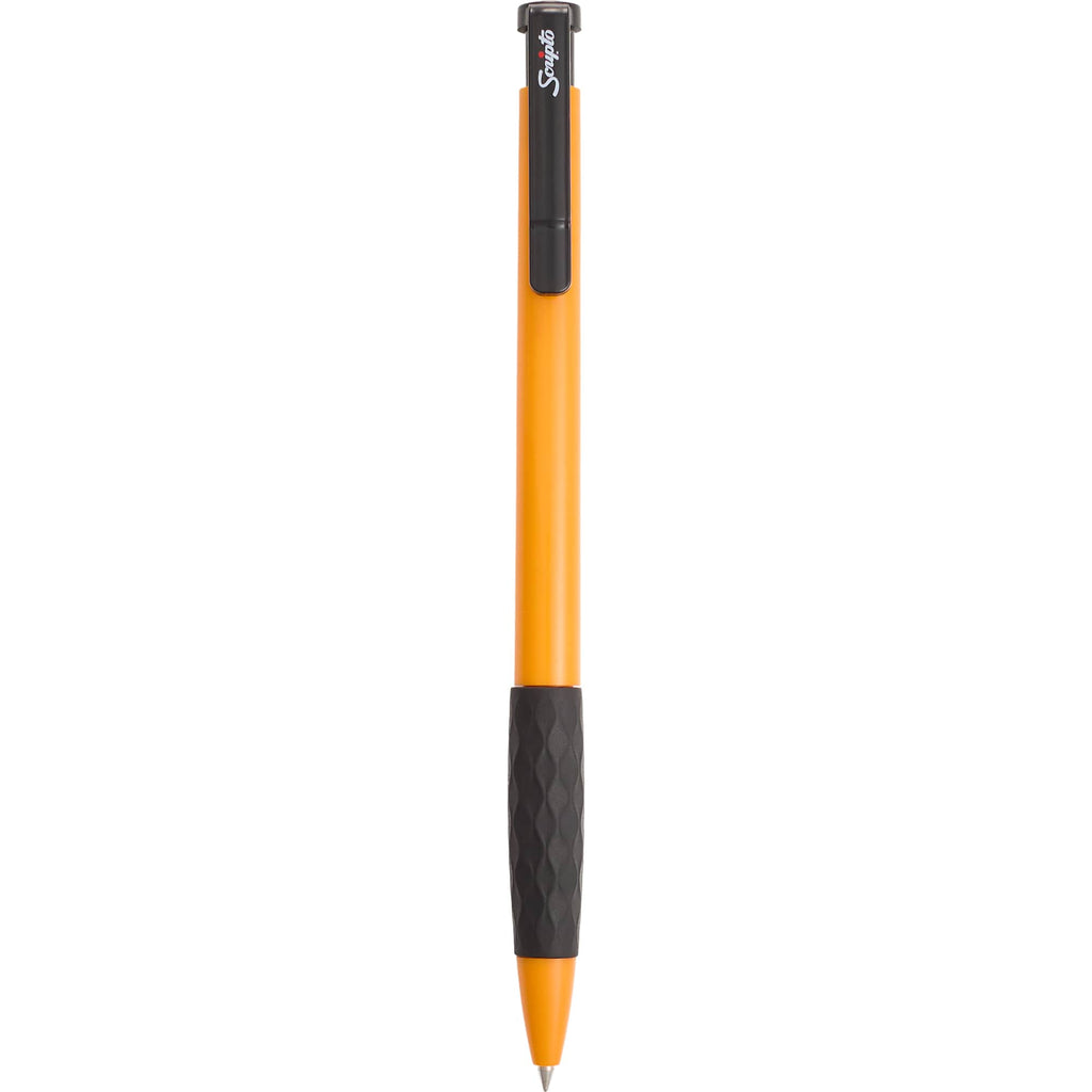 Scripto Stack Gel Pen with Diamond Grip - Orange - Clip