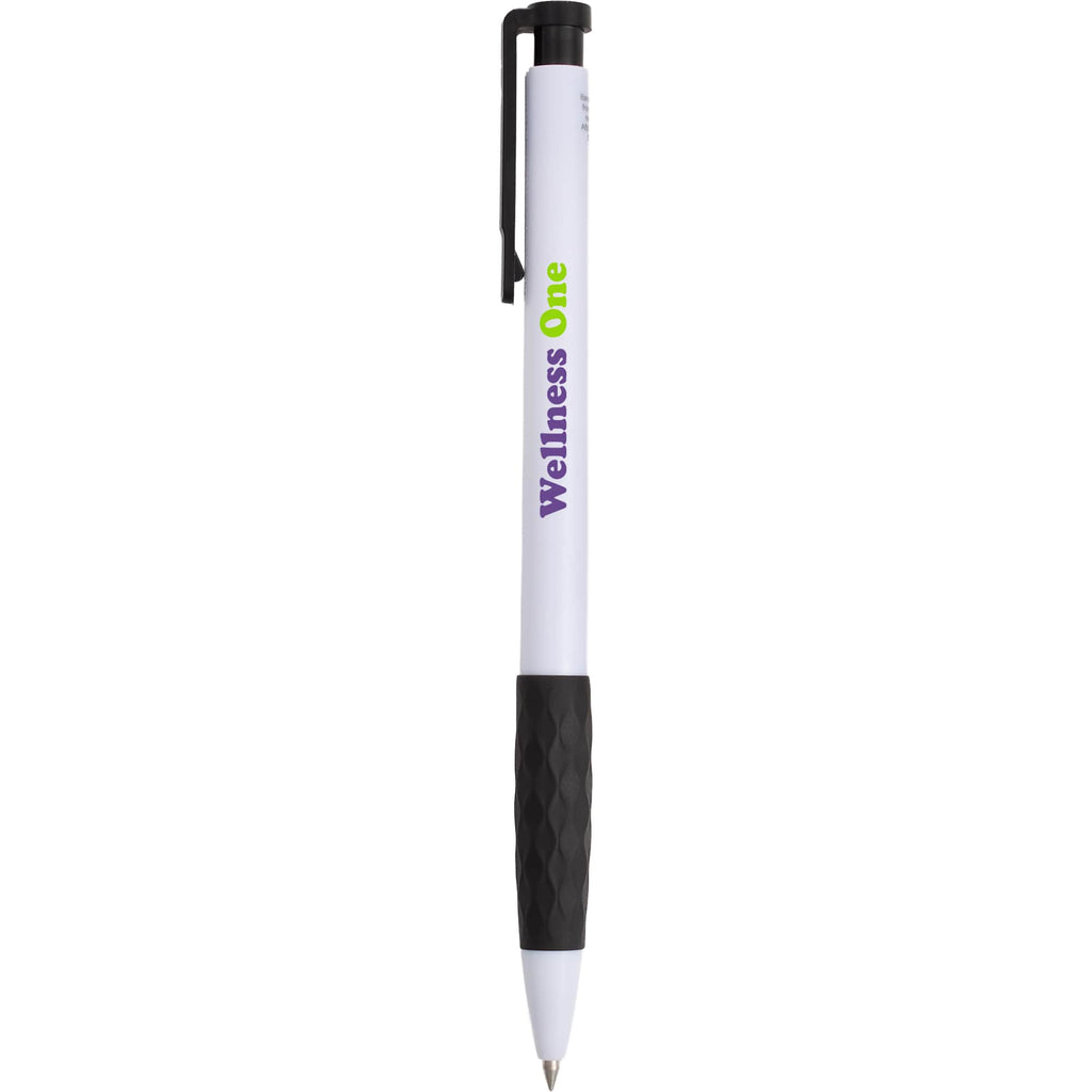 Scripto Stack Gel Pen with Diamond Grip - White - Front