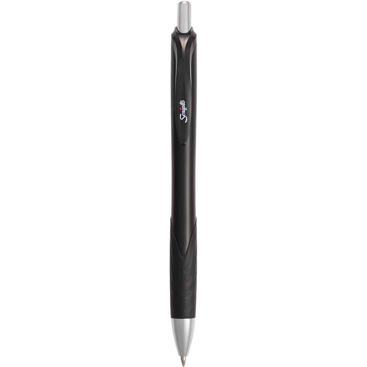 Scripto Tidal Gel Pen with Wave Grip Full Color - Black - Clip