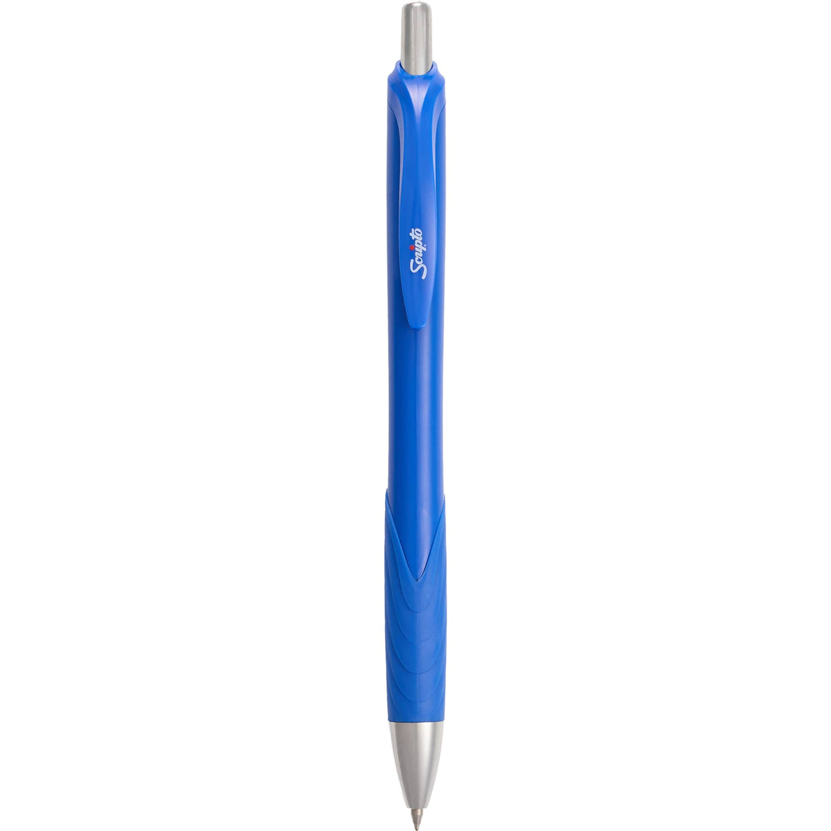 Scripto Tidal Gel Pen with Wave Grip Full Color - Blue - Clip