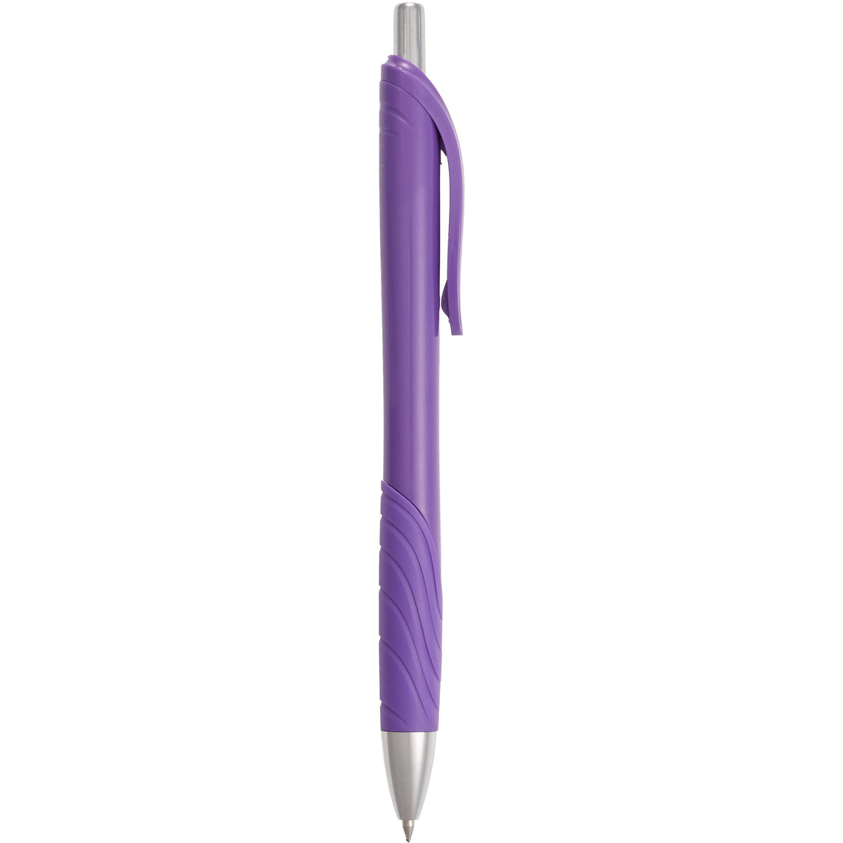 Scripto Tidal Gel Pen with Wave Grip Full Color - Purple - Front 2