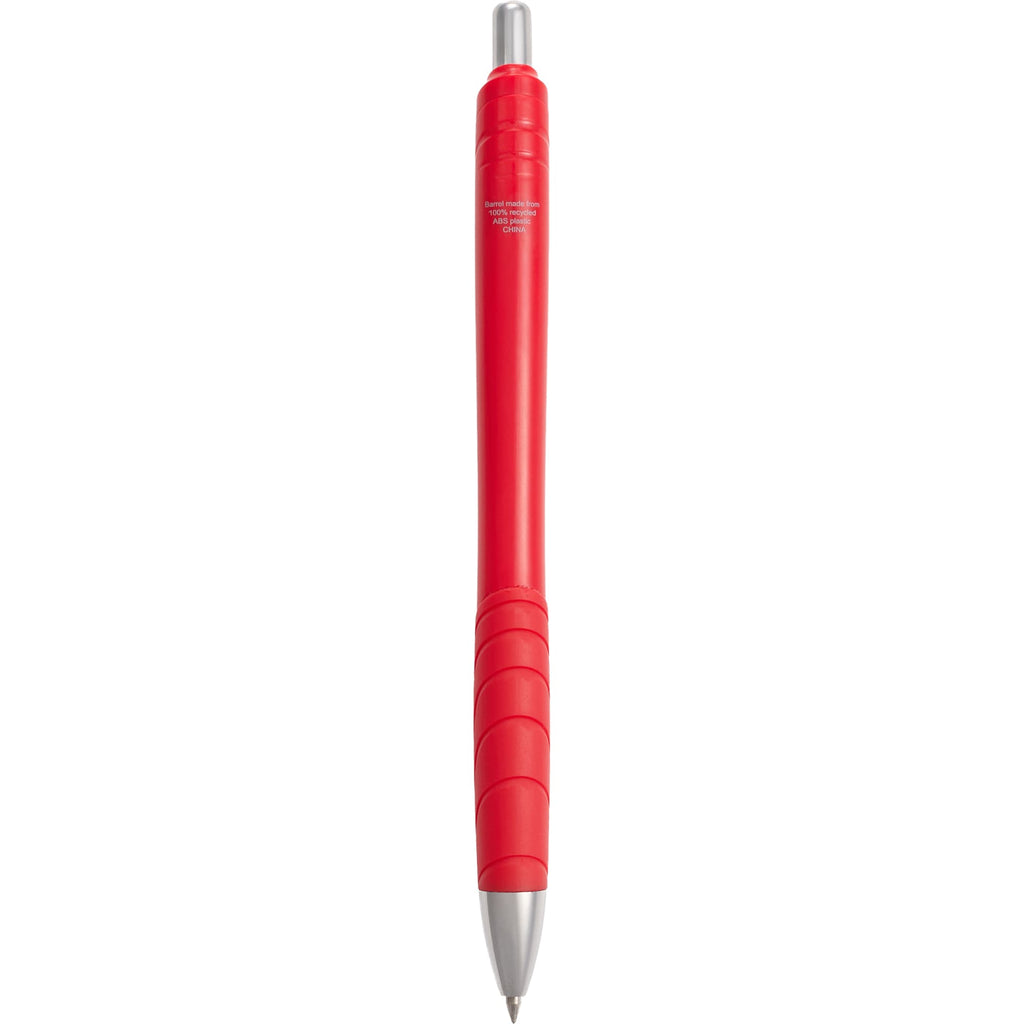 Scripto Tidal Gel Pen with Wave Grip Full Color - Red - Back