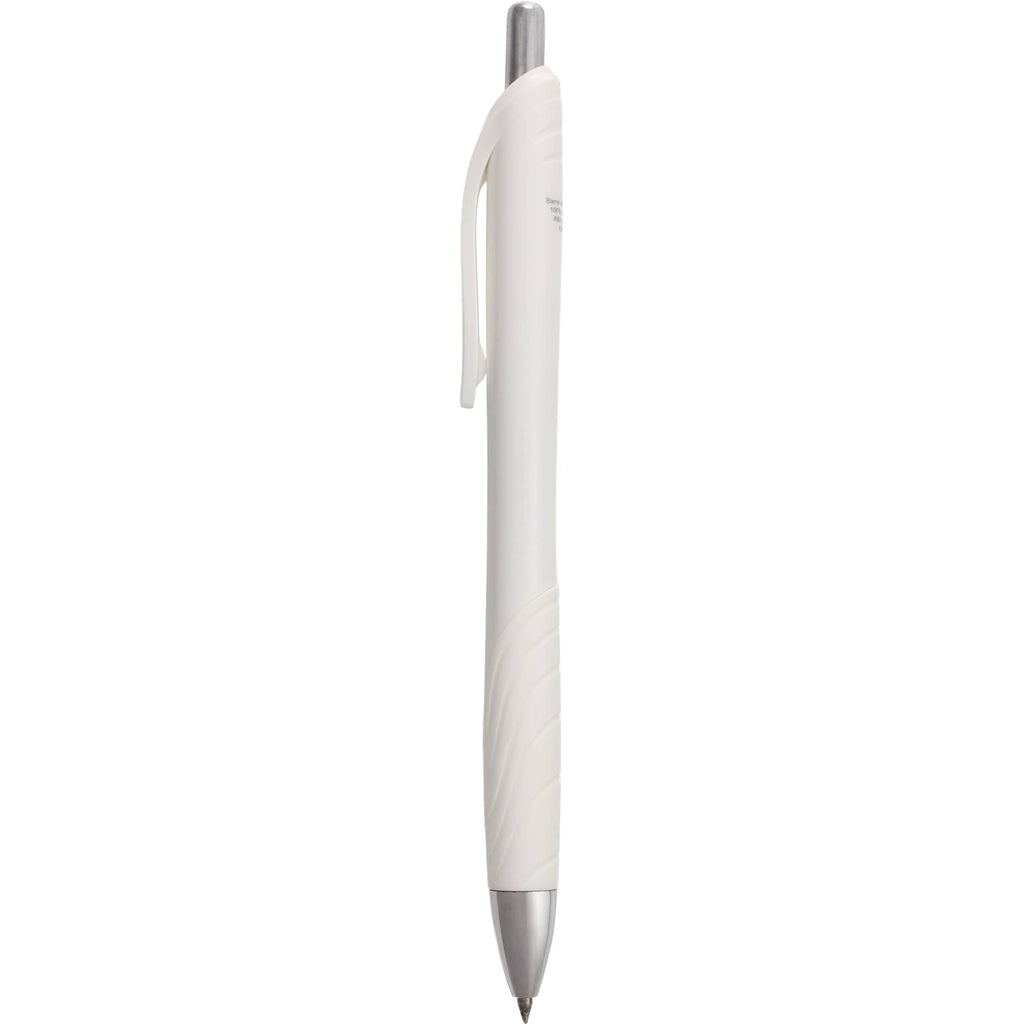 Scripto Tidal Gel Pen with Wave Grip Full Color - White - Front