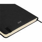 Scripto Tidal Quilted Recycled Notebook, 5.5 x 8.5 Inches Transfer - Black - Detail