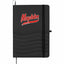 Scripto Tidal Quilted Recycled Notebook, 5.5 x 8.5 Inches Transfer - Black - Front