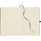 Scripto Tidal Quilted Recycled Notebook, 5.5 x 8.5 Inches Transfer - Black - Open