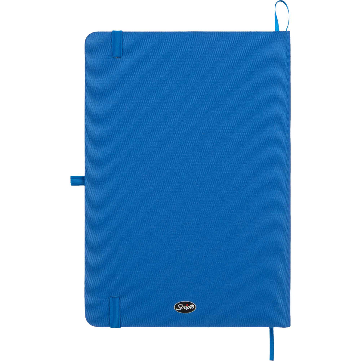 Scripto Tidal Quilted Recycled Notebook, 5.5 x 8.5 Inches Transfer - Blue - Back
