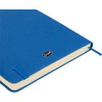 Scripto Tidal Quilted Recycled Notebook, 5.5 x 8.5 Inches Transfer - Blue - Detail