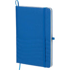 Scripto Tidal Quilted Recycled Notebook, 5.5 x 8.5 Inches Transfer - Blue - Left Angle