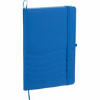 Scripto Tidal Quilted Recycled Notebook, 5.5 x 8.5 Inches Transfer - Blue - Right Angle