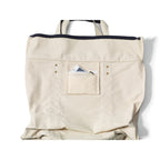Seaside Cotton Canvas Zip Tote with Brass Rivets Transfer - Black - View 2